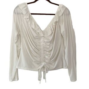 Forever 21 Off-White Boho Tee Top 3X